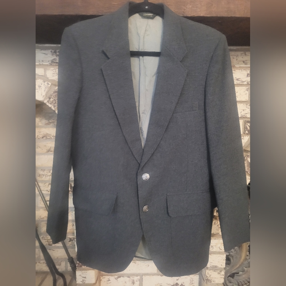 Edgeworth Gray Vintage Blazer Jacket L
